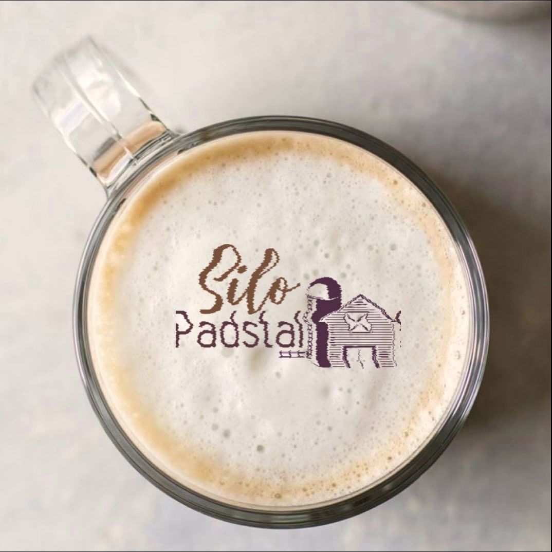 Cappuccino met die Silo-logo